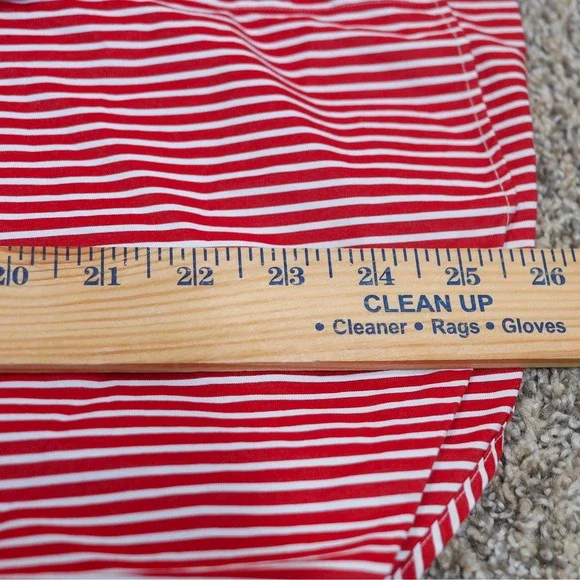 Ralph Lauren Red and White Striped Button-Down Shirt SLIM FIT - Picture 9 of 13